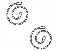 BE-TOOL Confezione da 2 catene da appendere con due moschettoni, catena in ferro da 80 cm, resistente, non arrugginisce né si rompe facilmente, accessori hardware per appendere amaca sedia sacco da