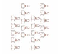 BE-TOOL Confezione da 20 clip per raccoglitori a forma di gatto, color oro rosa, per ufficio e casa