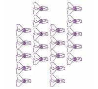 BE-TOOL Confezione da 20 clip viola a forma di cuore per ufficio e casa