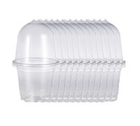BE-TOOL Confezione da 36 vasi in plastica trasparente con cupola per umidità, 8,9 cm/10,2 cm/12,7 cm, piccoli vasi per piantine per semi, talee e piante grasse
