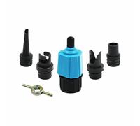 BE-TOOL Convertitore per pompa ad aria con 4 ugelli standard per valvola dell'aria | per paddleboard, canoe, gommoni, barche d'assalto, galleggianti gonfiabili, canottaggio, materassi ad aria, gommoni