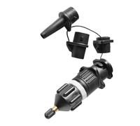 BE-TOOL Kit adattatore per valvola dell'aria per barca, adattatore per pompa SUP gonfiabile con 4 standard convenzionali per tavola gonfiabile (nero)