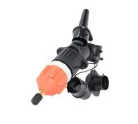 BE-TOOL Kit adattatore per valvola dell'aria per barca, adattatore per pompa SUP gonfiabile con 4 standard convenzionali per tavola gonfiabile per stand up paddle (arancione)