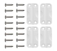 BE-TOOL Parti di ricambio per cerniere di raffreddamento, confezione da 4 cerniere in plastica+16 viti compatibili con coperchio per ghiacciaia da 50-165 litri, kit di riparazione fai da te facile da