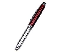 BE-TOOL Pen - Penna a sfera a LED 3 in 1, penna/stilo/luce LED, con ricarica e batterie, per scrittura notturna (1 confezione, rosso)