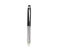 BE-TOOL Pen - Penna a sfera a LED 3 in 1, penna stilo/luce LED, con ricarica e batterie, per scrittura notturna (1 confezione, nero)