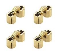 BE-TOOL Set di 4 cerniere invisibili in ottone puro da 16 mm, per scatola regalo, piani di lavoro