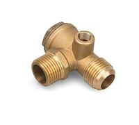 BE-TOOL Valvola di ritegno di non ritorno Compressore Valvola di ritegno a 3 vie per compressore d'aria diretto (femmina, 3/8 "x14 mm x1/8")