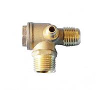 BE-TOOL Valvola di Ritegno Non Ritorno a 3 Vie per Compressore d'Aria Diretto (Maschio, 0,9 cm x 14mm x 0,3 cm)