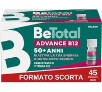 Be-Total Advance B12 Integratore Alimentare 50+ stanchezza fisica e mentale | 45 Flaconcini
