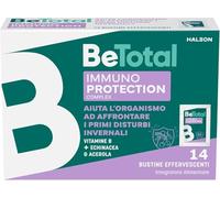 Be-Total Immuno Protection Integratore Vitamine B Echinacea Acerola | Gusto Agrumi, Senza Glutine e Senza Lattosio, 14 Bustine