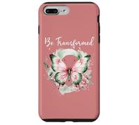Be Transformed Butterfly Christian Bible Verse Romans 12:2 Custodia per iPhone 7 Plus/8 Plus