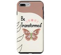 Be Transformed Butterfly Christian Bible Verse Romans 12:2 Custodia per iPhone 7 Plus/8 Plus