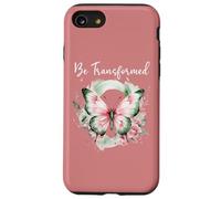 Be Transformed Butterfly Christian Bible Verse Romans 12:2 Custodia per iPhone SE (2020) / 7/8