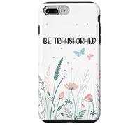 Be Transformed Butterfly Christian Romans 12:2 Bible Verse Custodia per iPhone 7 Plus/8 Plus