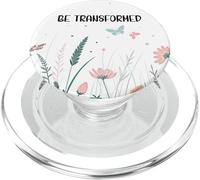 Be Transformed Butterfly Christian Romans 12:2 Bible Verse PopSockets PopGrip per MagSafe