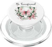 Be Transformed Romans 12:2 Butterfly Christian Bible Verse PopSockets PopGrip per MagSafe
