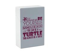 Be Turtle Cigarette Box Portasigarette alla Moda con Tasca Flip-Top e Una Mano, Capacità 20