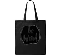 Be Weird Ink Style Graphic Natural Ecologico Cotone Tote Bag Nero, Nero , Taglia unica