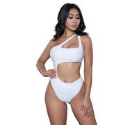 Be Wicked 1976 Quinn Badeanzug, Wei , Gr e XS