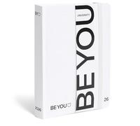 BE YOU - Agenda Università 2025/2026, 12 Mesi, Settembre 2025 - Agosto 2026, Copertina Flessibile di Colore Bianco con Chiusura ad Elastico, Formato 12,5 x 16,5 cm, Per Studenti Universitari