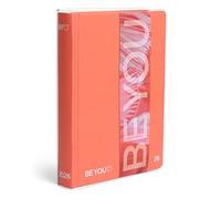 BE YOU - Color Bright Energy, Diario Scuola 2025-2026, Agenda 12 Mesi Datata, Formato Standard 13,5cm x 18,2cm, Sovracopertina Trasparente, Diario con Sticker e Segnalibro