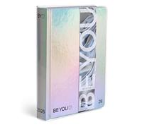 BE YOU - Reflection Easy, Diario Scuola 2025-2026, Agenda 12 Mesi Datata, Formato Easy 12,5cm x 16,5cm,Sovracopertina Trasparente, Diario con Sticker e Segnalibro