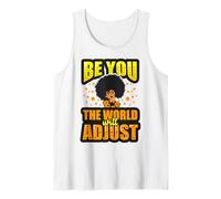 Be You Love Motivation Black Girl Power Donne Melanina Magic Canotta