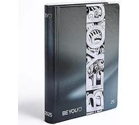 BE YOU Moon Small, Diario Scuola 2024-2025, Agenda 12 Mesi Datata, Formato Easy 12,5cm x 16,5cm, Diario con Sticker e Segnalibro, Colore Nero