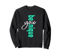 Be-You-Nique Light Teal Aqua Grafica Verde Acqua Chiaro Felpa