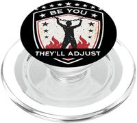 Be You They Adjust Flame and Stars Empowerment Art PopSockets PopGrip per MagSafe