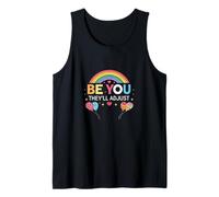 Be You They Will Adjust Inspiration Palloncini arcobaleno colorati Canotta