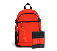 Be You - Zaino Scuola Arancione e Diario Datato 25/26, Tasca Interna Porta PC, Schienale Imbottito e Fascia Portapenne, Capienza 24LT