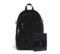 Be You - Zaino Scuola Nero e Diario Datato 25/26, Tasca Interna Porta PC, Schienale Imbottito e Fascia Portapenne, Capienza 24LT