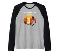 Be Your Own Banca libertà sovranità Auto Custodia Bitcoin Maglia con Maniche Raglan