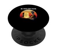 Be Your Own Banca libertà sovranità auto custodia bitcoin PopSockets PopGrip Adesivo