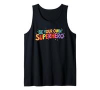 BE YOUR OWN SUPERHERO Colori Messaggio Motivazione Crescita Canotta