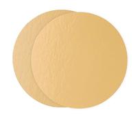 Be Your Packer Set de 10 Supporti per Torte 15 cm Oro Opaco | Vassoio Torta Rotondo in Cartone da 0,6 mm di spessore, Sottotorta tondo per Decorazioni per Torte e Dolci | Base per Torta Dorato Opaco