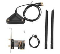 BE200NGW PCI EX1 SCHEDA WiFi Ultra Fast 8774MBPS WiFi 7 Bluetooth 5.4 Adattatore di rete wireless con antenna da 8 db per PC desktop Linux Chrome OS (Con base di antenna estesa staccabile)