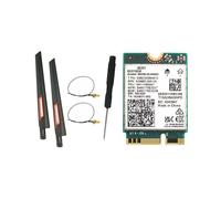 BE201 Scheda WIFI7 8774Mbps Tri-Band BT5.4 WiFI7 Scheda WIFI Wireless M.2 Cnvio3 AX211 per Win10/11 64-Bit+2X10DB Antenna