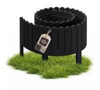 be4nature Bordura da giardino in legno flessibile 30 x 200 cm Nero legno impregnato bordo in rotolo bordatura prato recinzione decorativa palizzata bordo aiuole