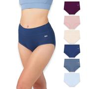 Bea Confezione da 6 Mutande Donna Vita Alta in bambù - Slip Contenitivo Donna Pancia Piatta Morbidissimi e Traspiranti, Colori Assortiti (6 Pezzi), XXL