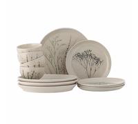 Bea - Set di stoviglie in gres naturale