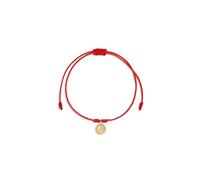 Bea Soldado BRACCIALE FILO ROSSO DESTINO CON PIASTRA IN ORO 9K CON LETTERA C. BRACCIALE ORO 9K DONNA, Small, Hil
