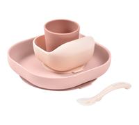 Beaba 4-Piece Silicone Dinner Set set posate Cotton Candy 4m+