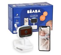 BEABA, Baby Monitor Wireless Video Ascolto con Clip, Nomade, Visione Notturna, App Mobile, Luce Notturna Colorata, Walkie Talkie, Ninne Nanne Ninne Nanne, Termometro, Controllo Umidità, Batteria 6h