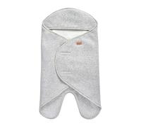 BÉABA, Babynomade Doppio Pile Polare, Coperta Invernale per Neonati, Compatibile con Seggiolino Auto/Pram/Sat, Morbida, Calda, Idrorepellente, Traspirante, Passaggio Imbracatura,Grigio/Bianco,0-6 Mesi