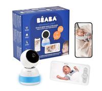 Béaba, Babyphone Video Listening, HD 720P, fotocamera a 360°, visione notturna, app mobile, luce notturna multicolore, walkie talkie, ninna nanna, termometro e controllo umidità, luce notturna zen