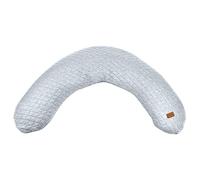 BÉABA, Big Flopsy, Cuscino per allattamento/gravidanza, Cuscino per gravidanza/maternità, Adatto per dormire/allattare, Sostegno, relax e comfort ottimale, Fiore di cotone, Grigio