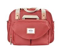 BÉABA, Borsa Fasciatoio Genève II, Borsone per Pannolini, Materassini per il Cambio dei Neonato, Modulabile, Taschino Isotermico per pasti, Sistema di aggancio al Passeggino - Terracota